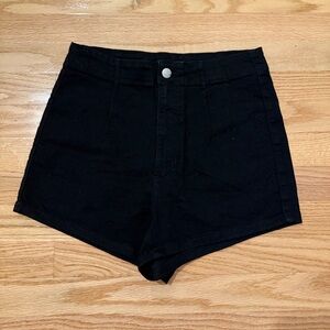 Highest Rise Black Shorts